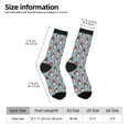 thumbnail image 2 of KLL Snowflake Christmas gnome Print Cool Socks Men's Women's Crew Socks Funny Crazy Novelty Stockings, 2 of 6