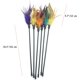thumbnail image 2 of Cat Wand Toys, 6 PCS Interactive Cat Teaser Wand Cat Feather Toys, 2 of 5