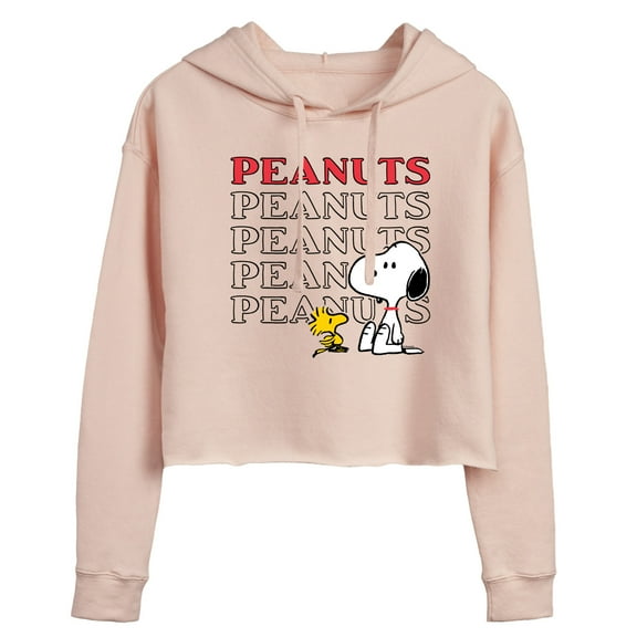 Peanuts - Snoopy Woodstock - Ladies Cropped Hoodie
