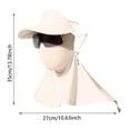 thumbnail image 2 of Klon Four In 1 Summer For Cycling With Long Ice Silk Scarf Full Face Sun Gear For Outdoor Riding Ice Silk Sunscreen Face Full Face Cycling Sunshade Hat Integrated, 2 of 3