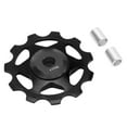 thumbnail image 3 of Dérailleur Arrière Poulie 11 Dents en Alliage d'Aluminium Conception Creuse Support Solide Construit dans le Roulement Vélo Guide Roue Noir, 3 of 14