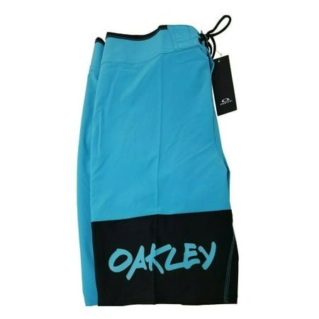 Oakley Men's Wall Graffiti Board Short 21 Inches Cyan - Size 36