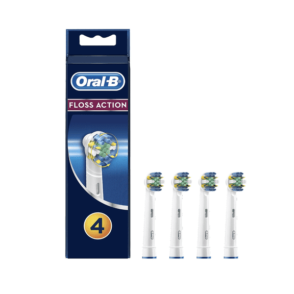 Flossing Action Replacement Toothbrush Heads 4 Count