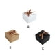 thumbnail image 4 of Kearding 12 Uds caja de regalo cuadrada ligera plegable hecha a mano cajas de paquete mango pequeño Bowknot Color sólido joyería titular pendiente Almacenamiento y organización del hogar Marrón Kearding HA075368-02, 4 of 6