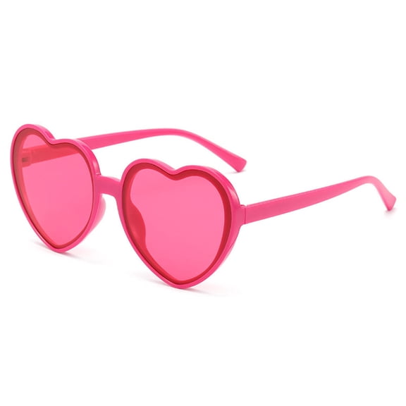 Trendy Fashion Heart Shaped Sunglasses Big Frame Sun Glasses UV400 Protection Unisex Eyewear for Wedding Bachelorette Party