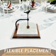 thumbnail image 3 of AEVXKHI Wooden Napkin Holder for Table, Farmhouse Napkin Dispenser with Weighted Arm, Decorative Napkin Stand for Kitchen Dining Counter, Brown, 3 of 10