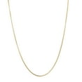 thumbnail image 3 of 14K Solid Yellow Gold 2.4mm Wide Shiny Round Box Chain 18 Necklace with Lobster Clasp, 3 of 3
