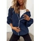 thumbnail image 4 of Sudadera con Capucha PRETTYGARDEN para Mujer 2025 con Cierre Completo Y2K Casual Azul Marino XS, 4 of 8
