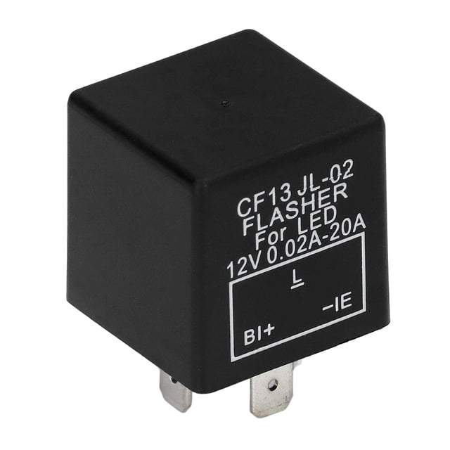 Relé Intermitente De 3 Pines, Tamaño Compacto Sin Contacto Relé De Flash De Luz LED Fácil De Reemplazar DC12V Para Control De Lámpara De Motocicleta