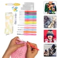 thumbnail image 4 of Ergonomic Crochet Hook Set, Comfortable Soft Handle  Kit for Arthritic Hands, Great Gift for Beginners and Advanced Crocheters, Long Aluminum Hooks for Clean Crocheting, 4 of 8