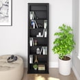 thumbnail image 5 of Pemberly Row 53" 2-Sided CD DVD Media Spinning Storage Tower in Black, 5 of 8