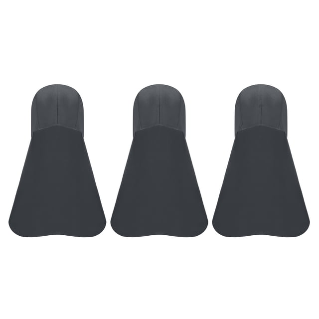 Unique Bargains Casque Rigide Pare-Soleil, Lot de 3 Cache-Cou Refroidissant avec Calotte pour la Conduite, Gris Foncé