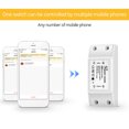 thumbnail image 4 of Injueey Interruptor de luz inteligente WiFi DIY, temporizador de interruptor Universal, aplicación Smart Life, Control remoto inalámbrico, funciona con Electrónica, 4 of 6