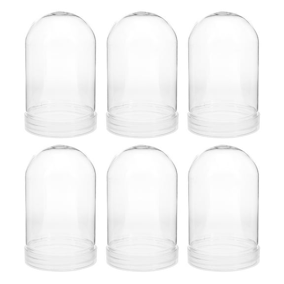 HAMPPLIES 6Pcs Make Your Own Snow Globes For Kids With Fake Water And Clear .00X6.30X6.30Cm