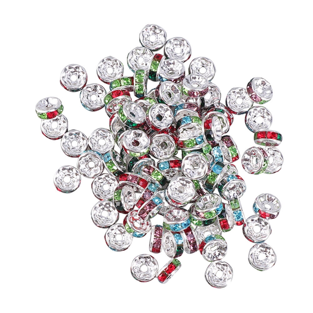 FUYGRCJ, Crystal Glass Beads, 4mm, 10 Colors Assorted Pack of 1000
