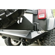 Fab Fours JP-Y1261T-1 Off The Door Tire Carrier; 2 Stage Black Powder Coated; Needs Base Bumper; Fits select: 2015-2017 JEEP WRANGLER UNLIMITED, 2012-2014 JEEP WRANGLER