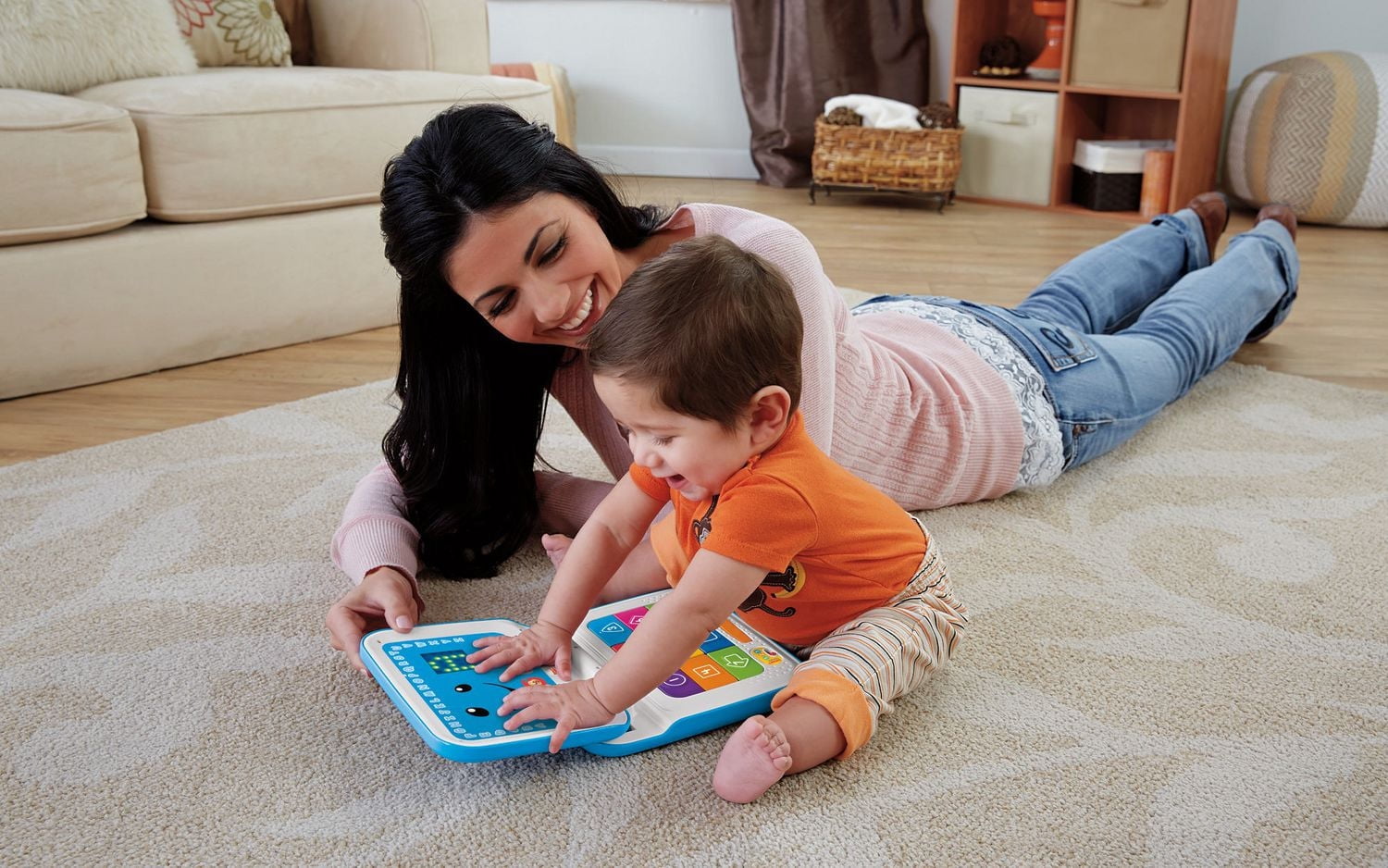 Ordinateur Éveil Progressif Rires et Éveil de Fisher-Price en bleu