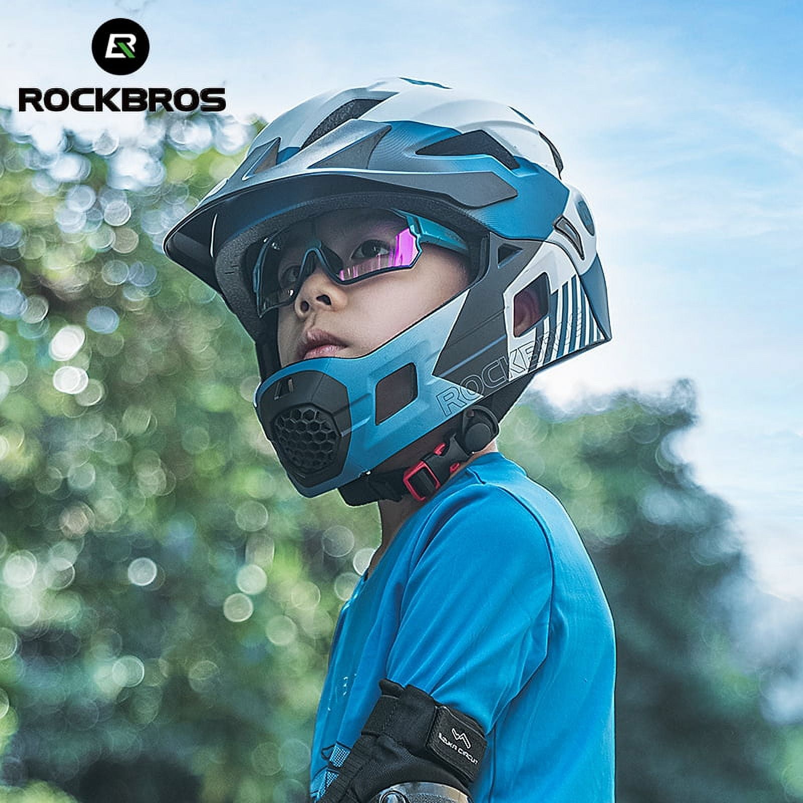ROCKBROS Kids Wrap Sports Shield Baseball Cycling Sunglasses MultiColor 8-14 age