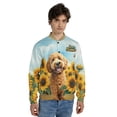 thumbnail image 4 of Goldendoodle Hello Summer Sunshine Sunflowers Spring Retro Vintage All Over Print 3D Baseball Jacket Doodle Dog Lover Gifts Idea Bomber Jacket Softball - 00008, 4 of 6
