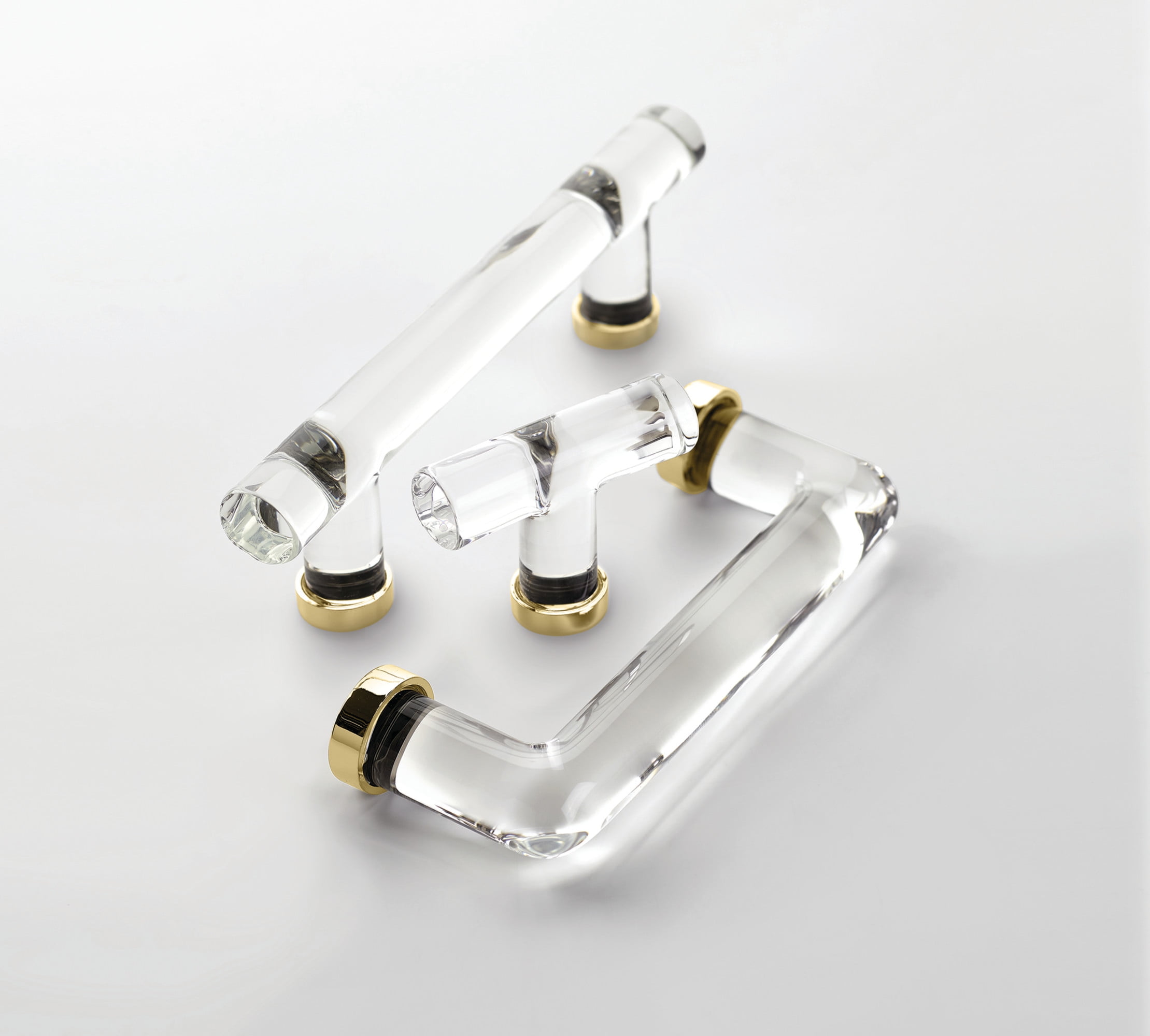 Emtek 86724US10B Modern Bar 4" Center To Center Cabinet Bar Pull From The Glass Collection