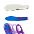 thumbnail image 3 of EeaseMX 1 par de plantillas deportivas de silicona de alta elasticidad con amortiguación para hombres y mujeres, talla L, color azul., 3 of 8