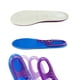 thumbnail image 3 of EeaseMX 1 par de plantillas deportivas de silicona de alta elasticidad con amortiguación para hombres y mujeres, talla L, color azul., 3 of 8