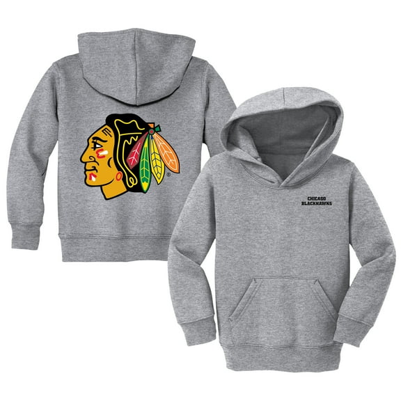 Toddler Chad & Jake Heather Gray Chicago Blackhawks Pullover Hoodie