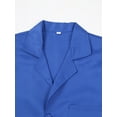 thumbnail image 5 of Mufeng Men Women Blouse Wrinkle-resistant Coat Dustproof Jacket Unisex Top Factory Lab Coat Royal Blue 185, 5 of 7