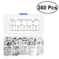 thumbnail image 1 of MasteelfCA 360 Pcs Rondelles en Acier Inoxydable M2.5 M5 M8 M10 Verrouillage Fendu Rondelles à Ressort Vis Joint Assortiment Kit, 1 of 7