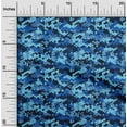 thumbnail image 2 of oneOone Cotton Poplin Blue Fabric Abstract Sewing Craft Projects Fabric Prints By Yard 42 Inch Wide, 2 of 4
