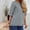 Gray, variant on Idoravan Women's Plus Size Tops Clearance Womens Fashion Solid Color Short Sleeves Blouse Round Neck Ruffles Casual Tops
