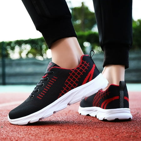 

Tuscom Fashion Men s Lightweight Comfortable Breathable Sports Lace-up Running Shoes Sneakers