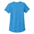 thumbnail image 6 of Mafoose Juniors Scoop Neck Tee Female T-Shirts Heather Bright Turquoise X-Small, 6 of 6