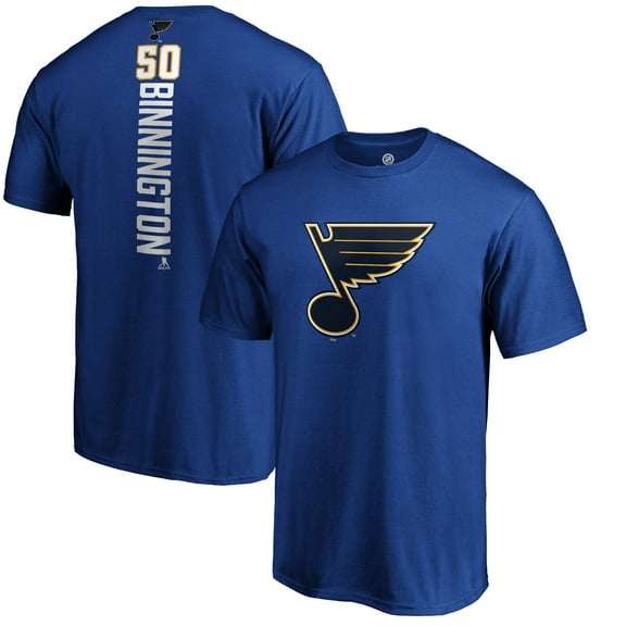 Men's Jordan Binnington Royal St. Louis Blues Playmaker T-Shirt