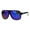 teal white, variant on Kush Color Mirror Pot Head Marijuana Mob Racer Plastic Aviator Sport Sunglasses Blue