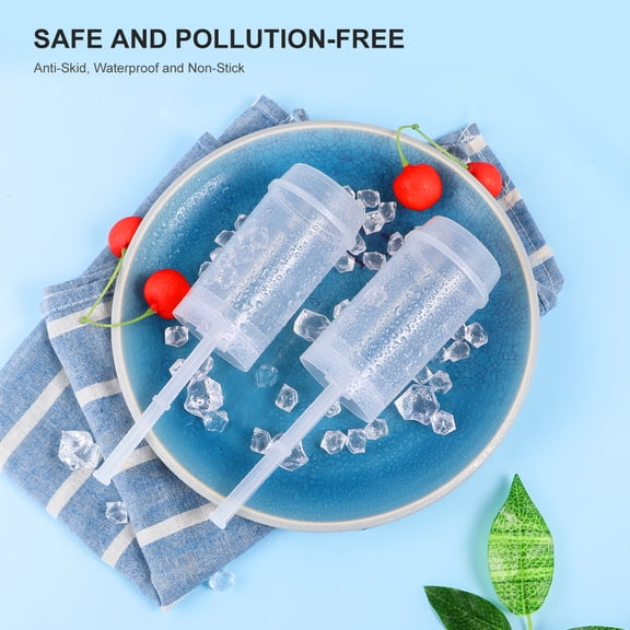 HONMEET 10Pcs Cake Push Pops Holder Reusable Plastic Containers for Baking 4.3×1.8×1.8in