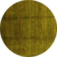 thumbnail image 1 of Ahgly Company Machine Washable Indoor Round Persian Yellow Bohemian Area Rugs, 6' Round, 1 of 1