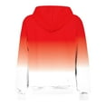 thumbnail image 5 of VSSSJ Women's Oversized Zip Up Trendy Sweatshirt Hoodies Gradient Printed Fashion Hooded Long Sleeve Drawstring Comfy Jacket with Pockets Hot Pink L, 5 of 6