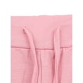 thumbnail image 5 of Faithtur Women Autumn Casual Sportswear Set Solid Color Long Sleeve O-neck Pullover+Drawstring Trousers Lady Spring Tracksuit Outfit, 5 of 5
