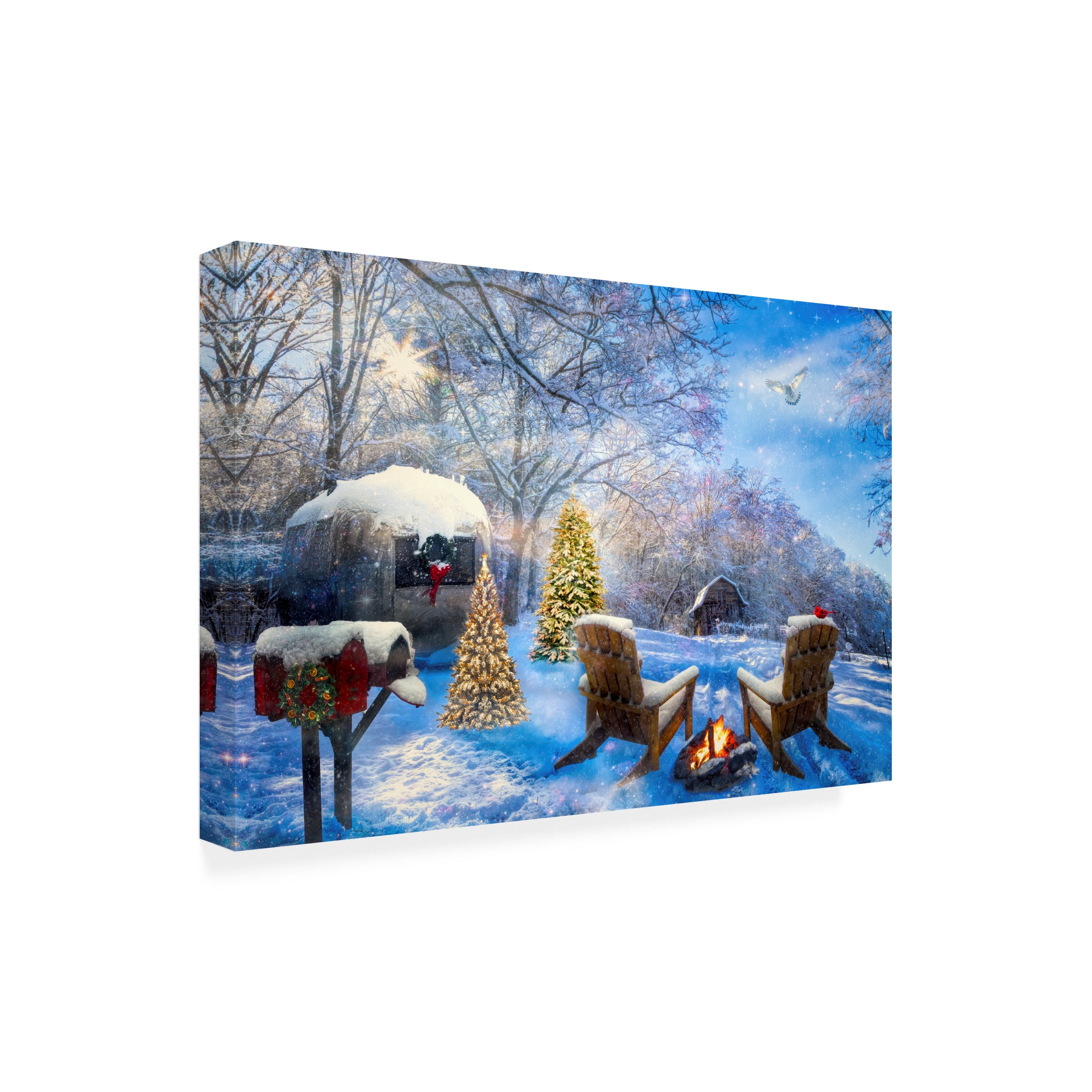 Celebrate Life Gallery 'Swirling Christmas Snow' Canvas Art