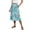 Light Blue, variant on Dianli Skirt Skorts Women's Printed Drawstring Side Pocket Casual Loose Skirt Paisley Print High Waist Lightweight Cotton Linen Pull On Vacation Resort Skirt Skorts