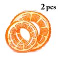 thumbnail image 2 of Bangcool Kids Pool Ring Inflatable 2PCS Orange Slice Swimming Tube Float Beach Floater, 2 of 10