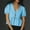 Blue, variant on SNKSDGM Women's Plus Casual Easter Shirts for Women Going Out Tops for Women Lace Long Sleeve Women Tie Front Tops Puff Short Sleeve Shirts Top Blouse Going Out Tops for Women Trendy Summer