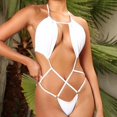 thumbnail image 4 of Gubotare Maillot de Bain une Pièce pour Femmes à Volants avec UPF 50+, Blanc Taille Unique, 4 of 5