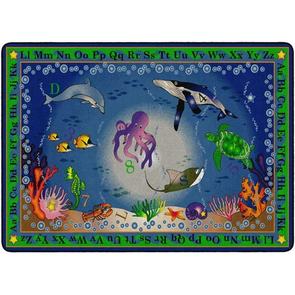 Flagship Carpets FE317-32A 6 ft. x 8 ft. 4 Into the Deep Rug - Rectangle