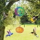 thumbnail image 5 of pstuiky Campana de viento colgante para exteriores con forma de colibrí pintado, 5 of 6