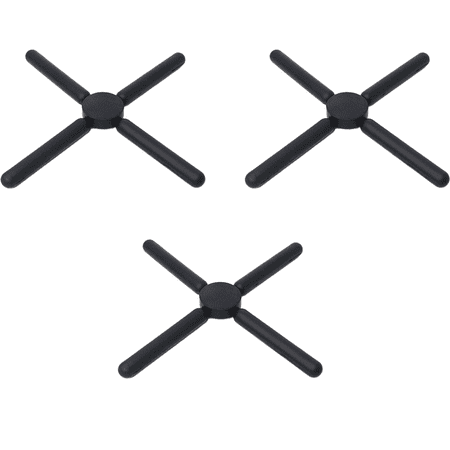 

Foldable Silicone Trivets Non-Slip Collapsible Cross Compact Design Expandable Silicone Pot Holder
