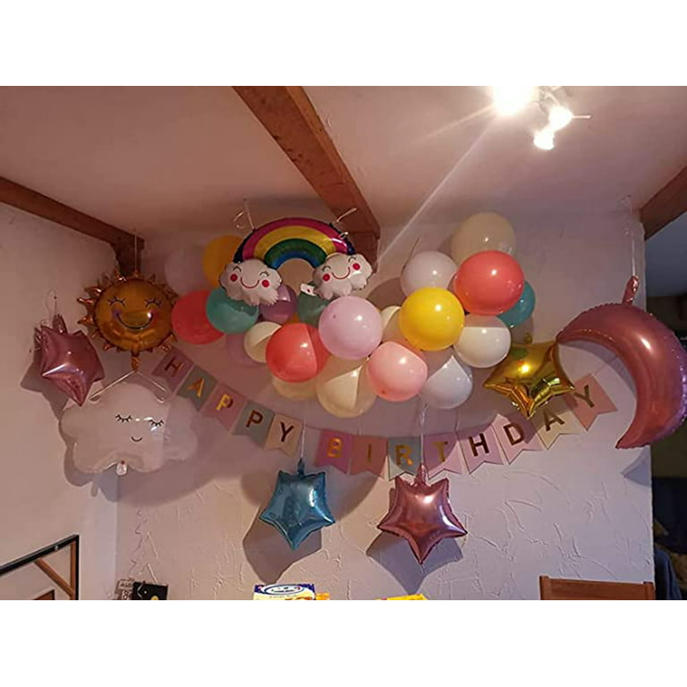 SPECOOL Pastel Balloon Arch Kit, Balloon Garland Rainbow Party Decorations,  Macaron Birthday Decorations for Girls Baby Shower, Stars Rainbow Birthday
