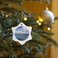 thumbnail image 7 of 3drose, Usvi, St. Thomas, Magens Bay. Aerial View of the Bay-ca37 Wbi0073 - Walter Bibikow, 3 inch Snowflake Porcelain Ornament, 7 of 7