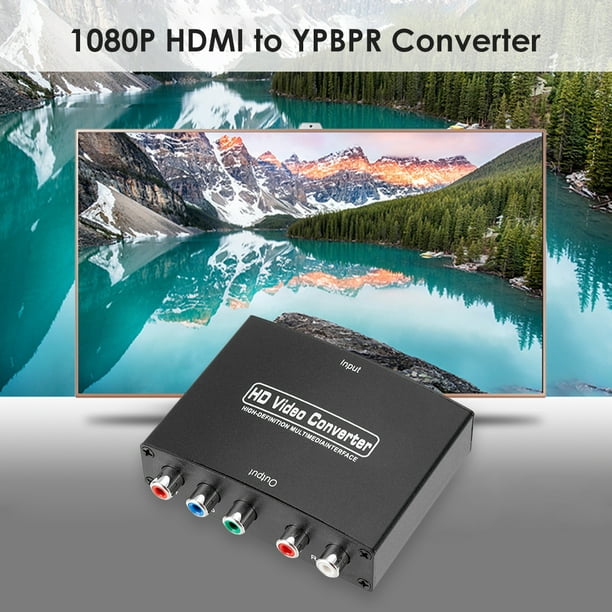 HDMI a 5RCA YPBPR Convertidor de componentes 1080P HD Adaptador de audio y video para TV PC Ndcxsfigh Para estrenar Bodega Aurrera en linea
